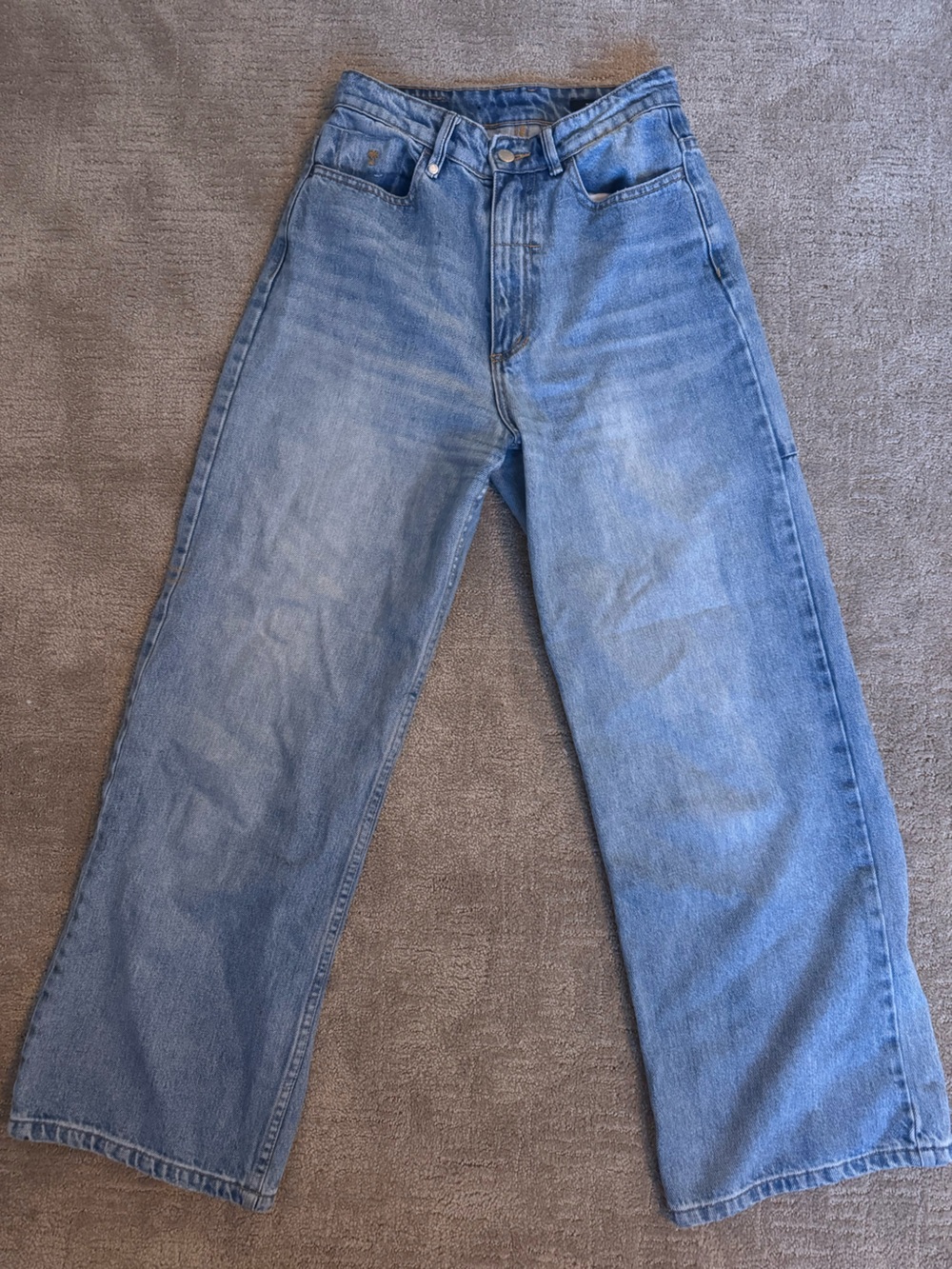 Free People - Holly/Thrills Light Blue Straight-Leg Jeans